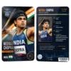 neeraj chopra cwg 2026 fan collector card