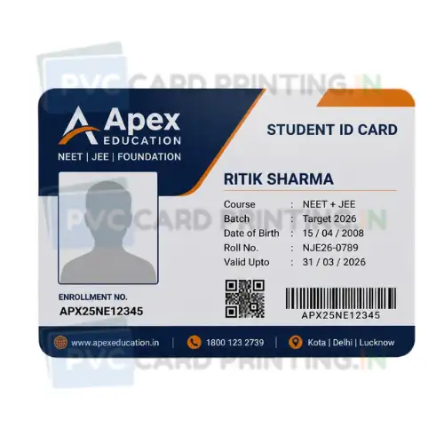 neet jee coaching student id card pvc