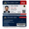 parliament press media id card pvc