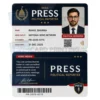 political reporter press id card pvc