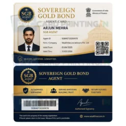 sovereign gold bond agent card pvc