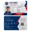 sports academy student id card pvc