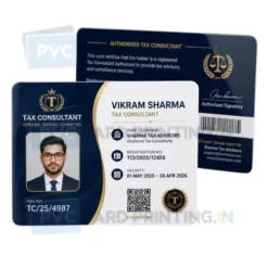 tax consultant id card pvc