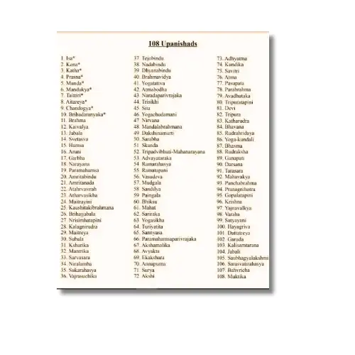 108 upanishad names a4 ntr text