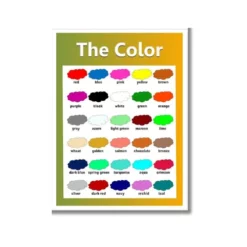 16 colours chart a4 ntr kids