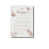 A4 Christmas Countdown Calendar Printed — Single Sheet Christmas Print