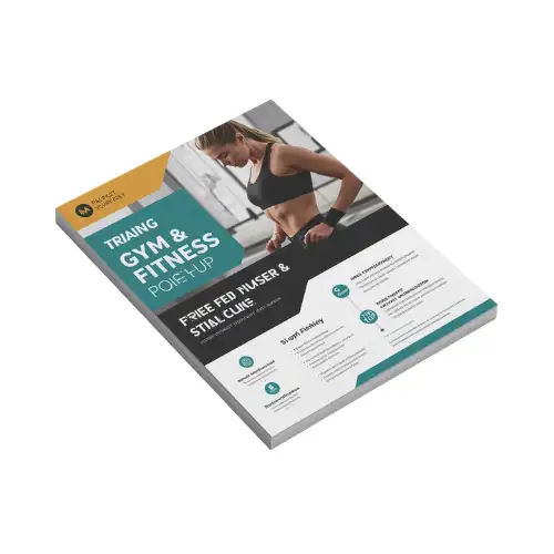 A4 Gym & Fitness Flyer Printed — Single Sheet Business Flyer Leaflet