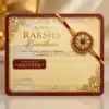 Gold Foil Rakhi Note Gift Card
