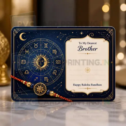 Zodiac Astro Rakhi Note Gift Card