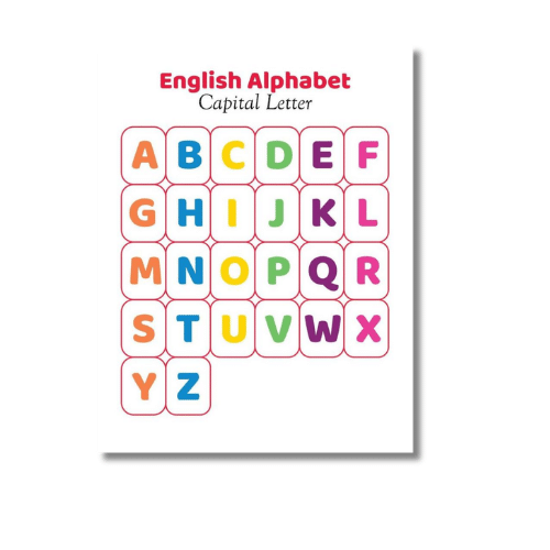 a to z capital letters a4 ntr chart