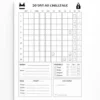 a4 30 day ab challenge printed — single sheet 30 page