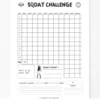 a4 30 day squat challenge printed — single sheet 30 page