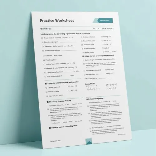 a4 a level maths worksheet printed — single sheet a level practice