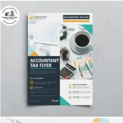 a4 accountant tax flyer printed — single sheet business flyer leaflet