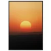 a4 aesthetic sunset poster printed — aesthetic wall art poster single sheet