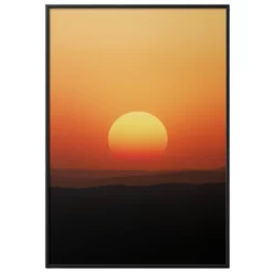 a4 aesthetic sunset poster printed — aesthetic wall art poster single sheet