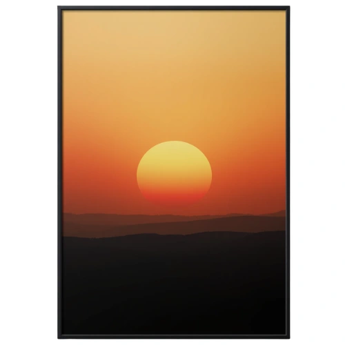a4 aesthetic sunset poster printed — aesthetic wall art poster single sheet
