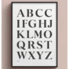 a4 alphabet letter print printed — alphabet wall art poster single sheet
