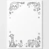 a4 animal colouring page printed — single page activity sheet