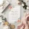 a4 baby shower invitation printed — single sheet baby print