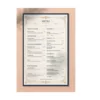 a4 bar cocktail menu a4 printed — single sheet bar page
