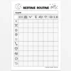 a4 bedtime routine chart printed — single page activity sheet