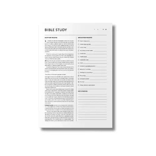 a4 bible study sheet a4 printed — single sheet bible print