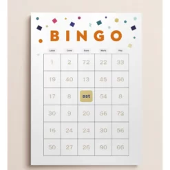 a4 bingo score sheet a4 printed — single sheet bingo print