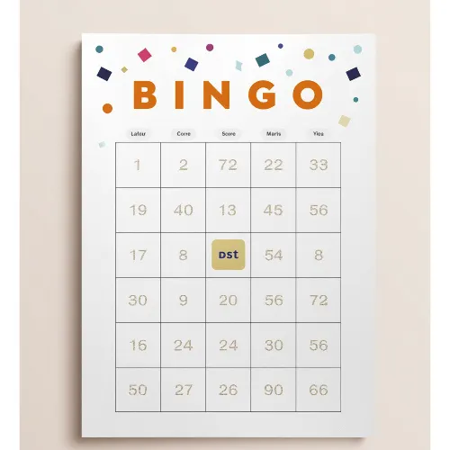 a4 bingo score sheet a4 printed — single sheet bingo print