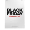 a4 black friday sign a4 printed — single sheet black print