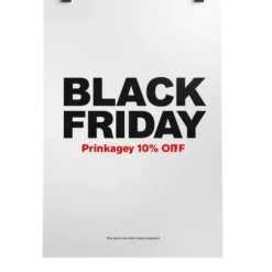 a4 black friday sign a4 printed — single sheet black print