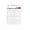 a4 blood pressure log sheet printed — single sheet blood page