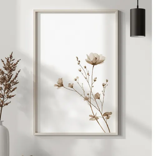 a4 boho floral wall art printed — boho wall art poster single sheet (1)