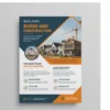 a4 builder construction flyer printed — single sheet business flyer leaflet