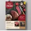 a4 butcher shop flyer printed — single sheet business flyer leaflet