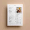 a4 cafe breakfast menu a4 printed — single sheet cafe page (1)