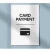 a4 card payment sign a4 printed — single sheet card print (1)