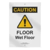 a4 caution wet floor sign printed — single sheet caution print