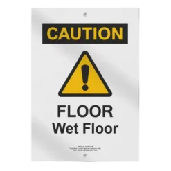 a4 caution wet floor sign printed — single sheet caution print
