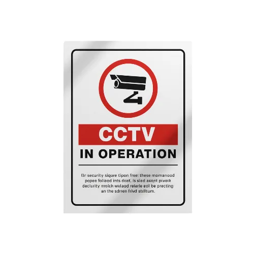 a4 cctv in operation sign printed — single sheet cctv print