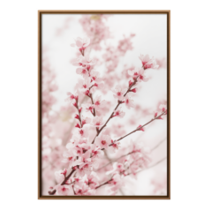 a4 cherry blossom poster printed — cherry wall art poster single sheet