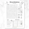 a4 christmas activity sheet printed — single page activity sheet