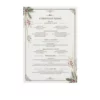 a4 christmas dinner menu a4 printed — single sheet christmas print