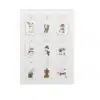 a4 christmas gift tags sheet printed — single sheet christmas print
