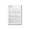 a4 church weekly bulletin printed — single sheet church print