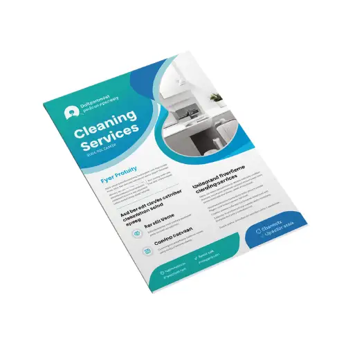 a4 cleaning services flyer printed — single sheet business flyer leaflet