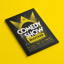 a4 comedy show flyer printed — single sheet business flyer leaflet