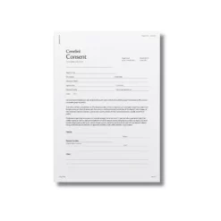 a4 consent form a4 printed — single sheet consent print
