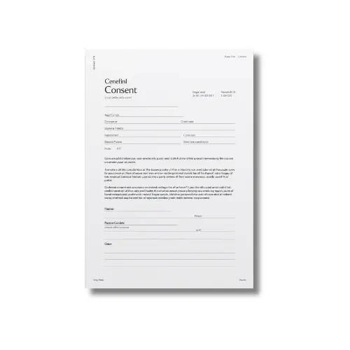 a4 consent form a4 printed — single sheet consent print
