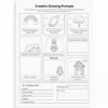 a4 creative drawing prompt printed — single page activity sheet